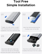 Orico външна M.2 NVMe USB-C/A