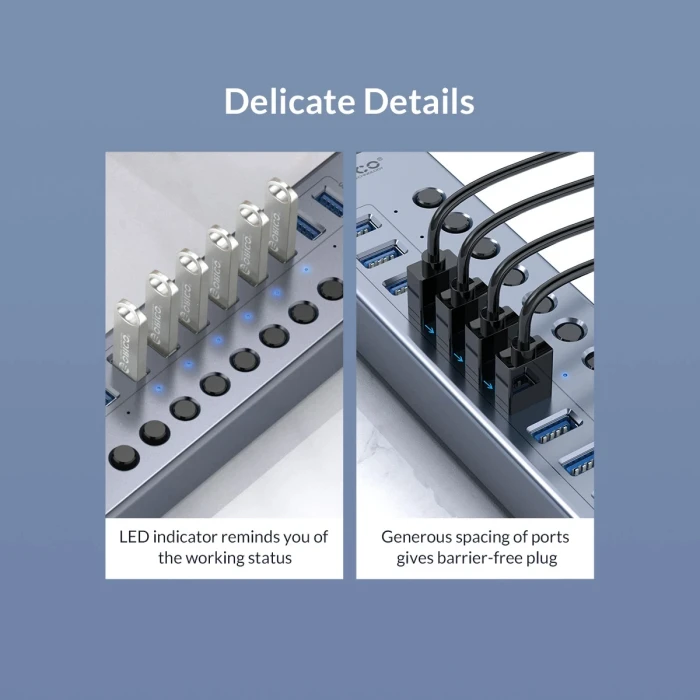 Orico с адаптер BT2U3 7 x USB 5Gbps
