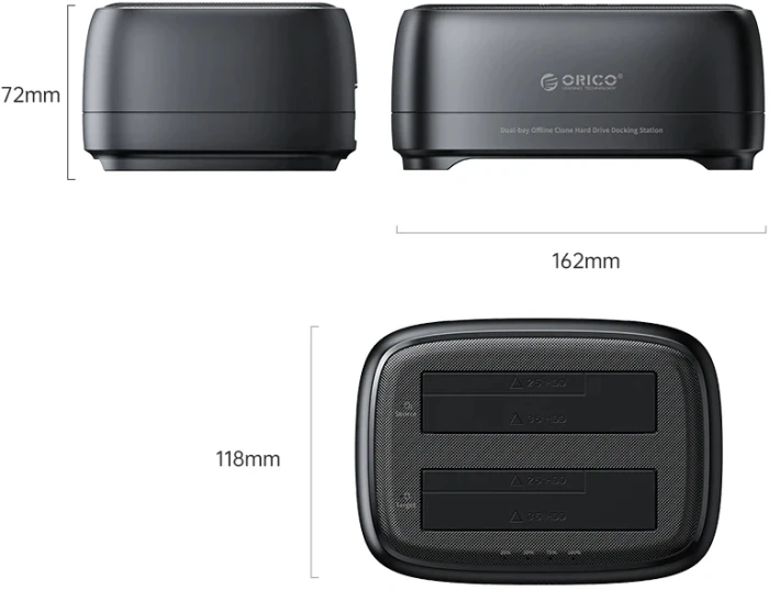 Orico Dock 2 x HDD/SSD 2.5"/3.5" Clone