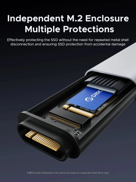 Orico IT18C3-GY M.2 NVMe Doc USB-C
