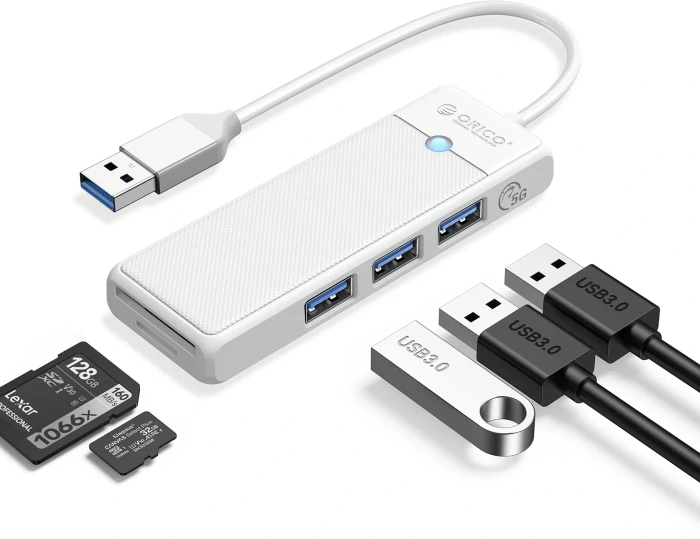 Orico 3 x USB 5Gbps + Card Reader