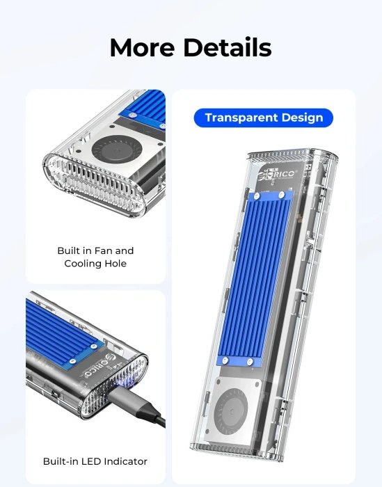Orico TCM2-U4 M.2 NVMe USB-C/A