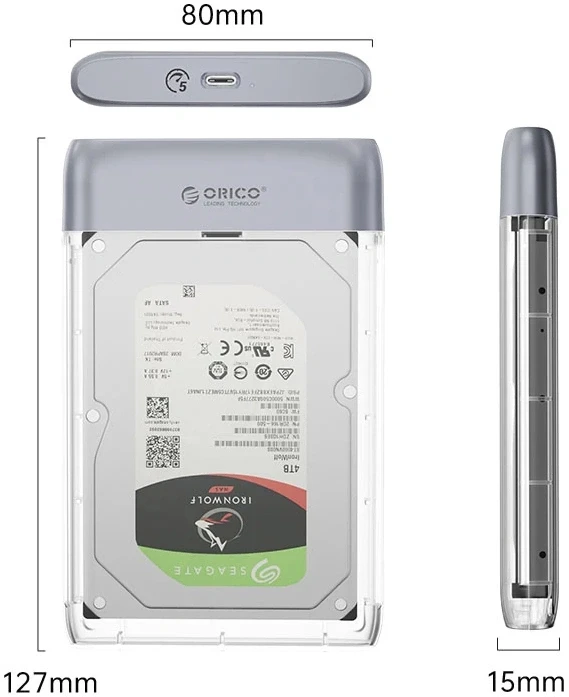 Orico TX25C3 кутия за диск 2.5" USB-C