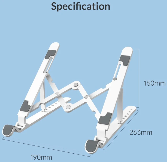 Orico поставка за лаптоп Laptop Stand - White - PFB-A24-WH