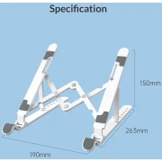 Orico поставка за лаптоп Laptop Stand - White - PFB-A24-WH