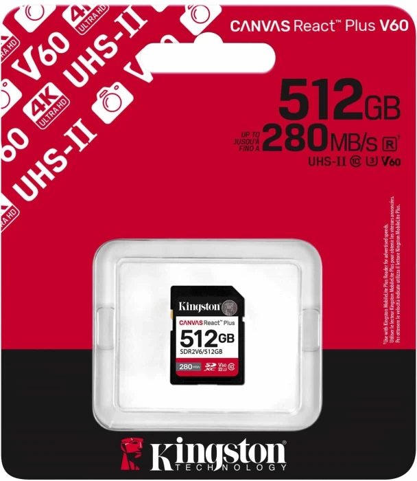 Kingston Canvas React Plus SD - 512GB
