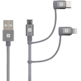 Skross USB-A > micro-USB/C/Lightning
