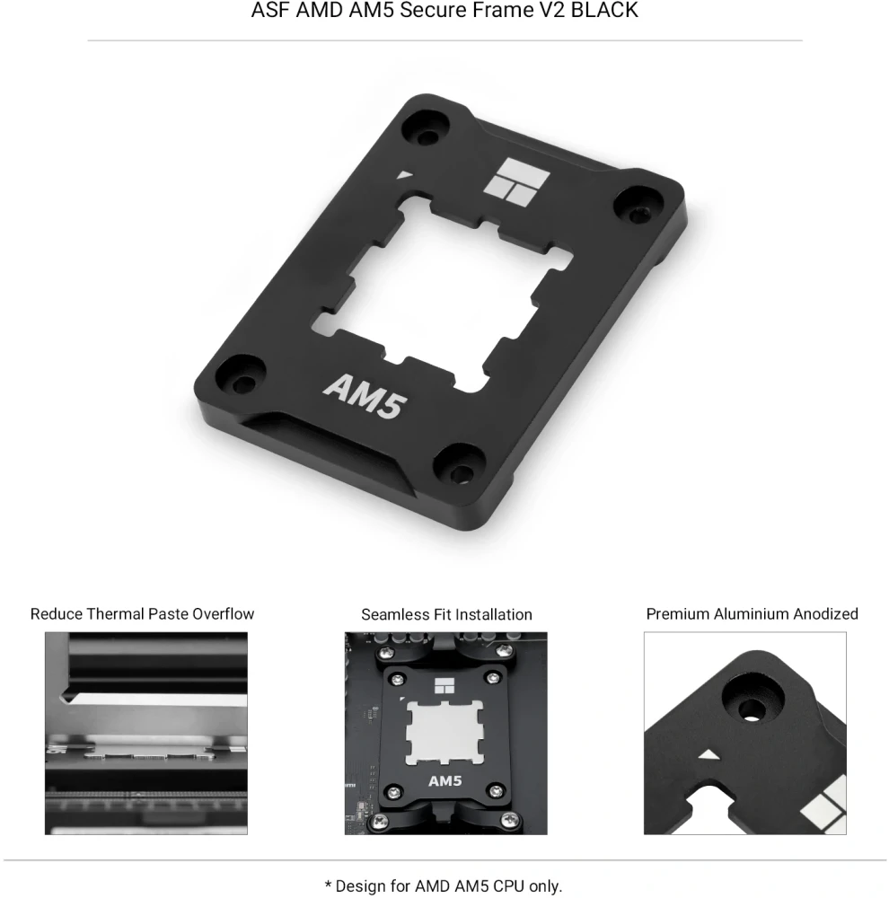 Thermalright Mounting KIT - ASF AM5 Bending Correct Frame  BLACK V2