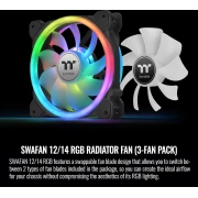 Thermaltake SWAFAN 12 RGB Black 3in1