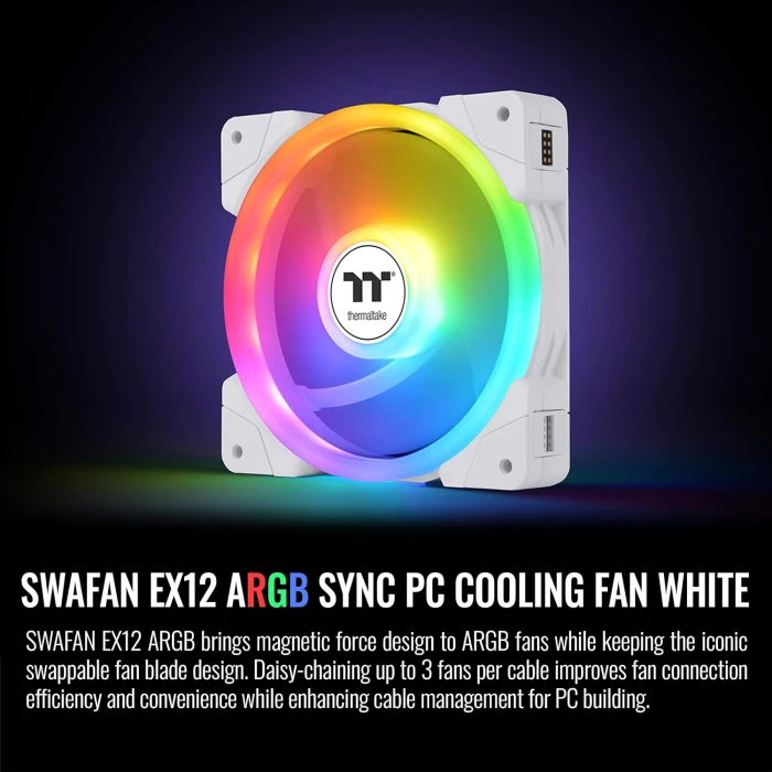 Thermaltake SWAFAN EX14 ARGB Snow 3in1