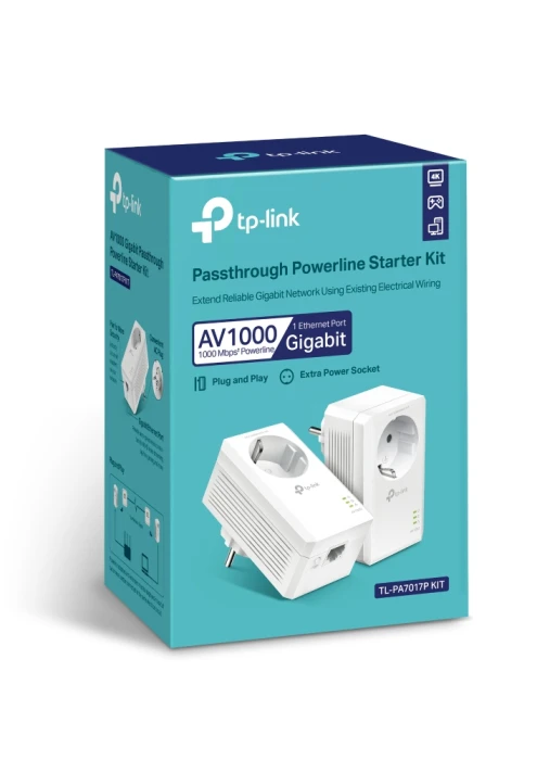 TP-Link TL-PA7017P Gigabit Powerline Starter KIT AV1000