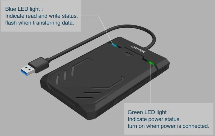 Unitek Y-3036 кутия за диск 2.5"