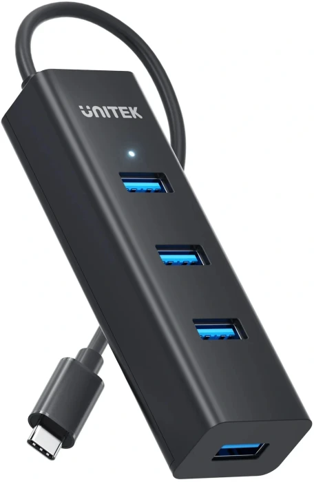 Unitek HUB USB-C - 4 x USB3.0 Black