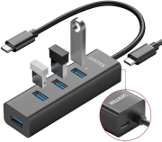 Unitek HUB USB-C - 4 x USB3.0 Black