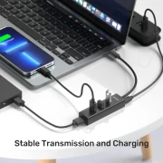 Unitek HUB USB-C - 4 x USB3.0 Black
