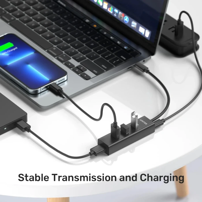 Unitek HUB USB-C - 4 x USB3.0 Black