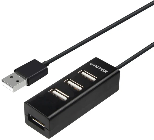 Unitek USB 2.0 HUB 4 port Black - Y-2140