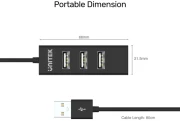 Unitek USB 2.0 HUB 4 port Black - Y-2140