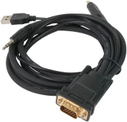 VCom кабел VGA + audio > HDMI 1.8m