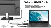 VCom кабел VGA + audio > HDMI 1.8m