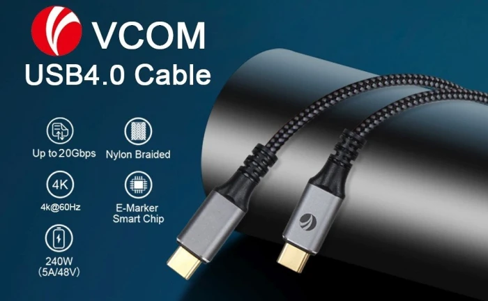VCom USB-C 20Gbps 240W - 2.0m