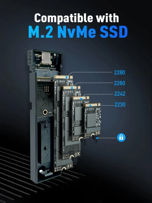 VCom 10Gbps USB3.1 M.2 NVMe