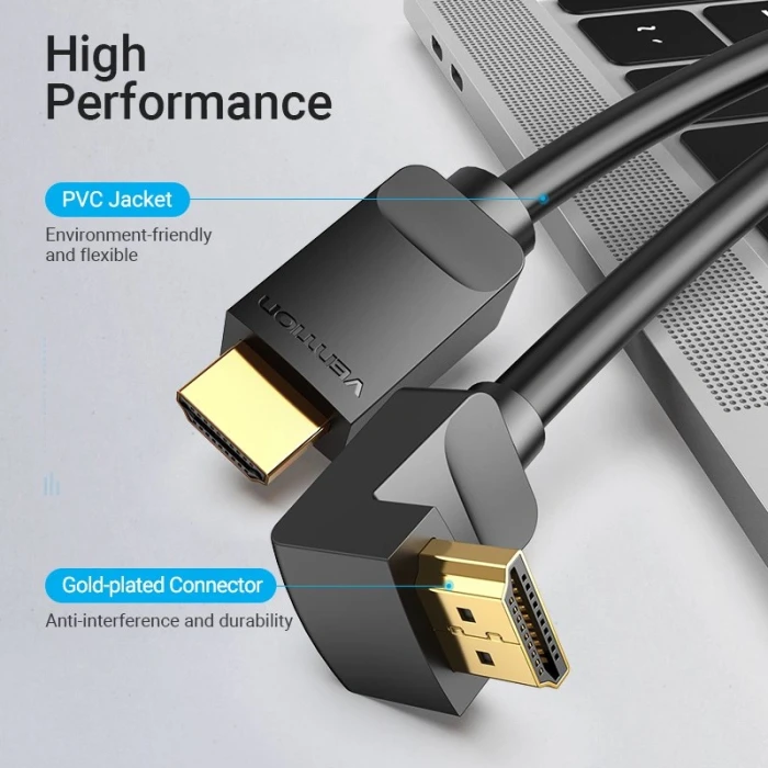 Vention AAQBG HDMI 2.0 ъглов 4K - 1.5m