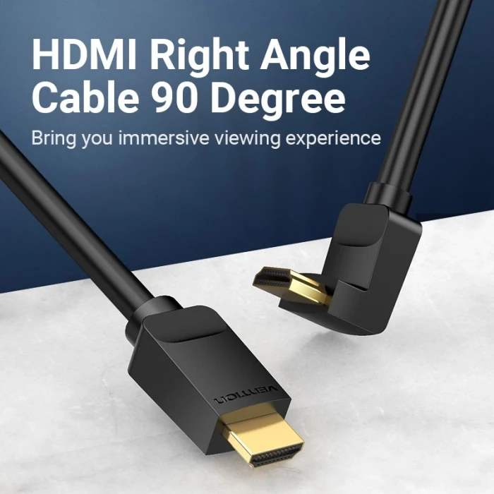 Vention AARBH HDMI 2.0 ъглов 4K - 2.0m