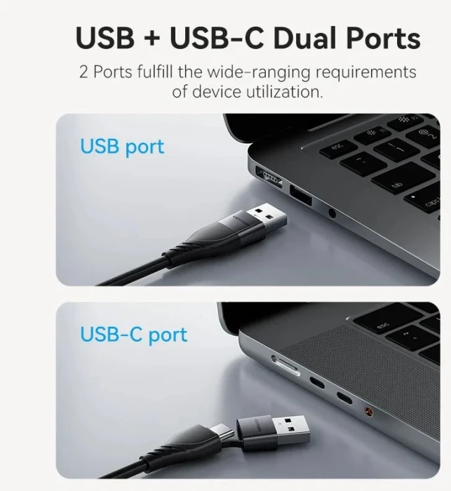 Vention адаптер USB-C/A > HDMI 1080p