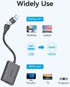 Vention адаптер USB-C/A > HDMI 1080p