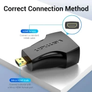Vention Адаптер micro HMDI > HDMI 4K