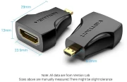 Vention Адаптер micro HMDI > HDMI 4K