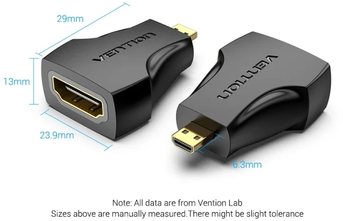 Vention Адаптер micro HMDI > HDMI 4K