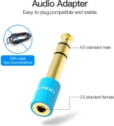 Vention аудио TRS 3.5mm > 6.35mm
