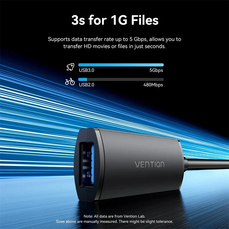 Vention USB 3.0 Кабел удължение 5.0m