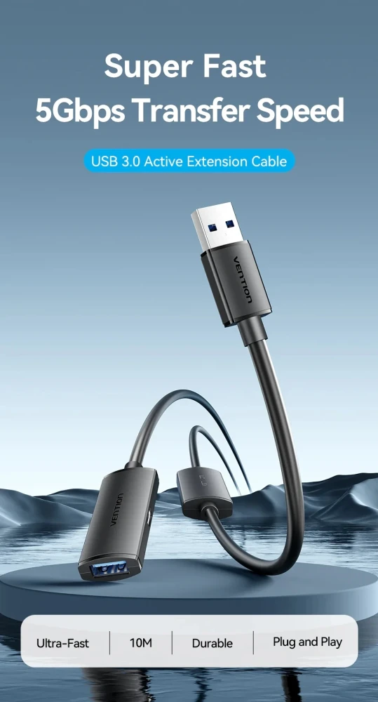 Vention USB 3.0 Кабел удължение 5.0m