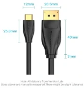 Vention USB Type-C > DisplayPort 8K 1.5m