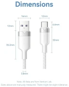 Vention USB-A 2.0 > USB-C - 1.0m
