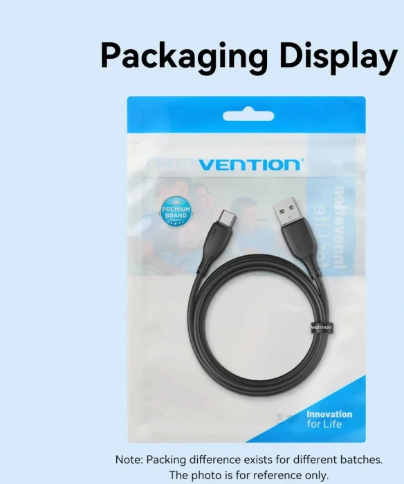 Vention USB-A 2.0 > USB-C - 0.25m