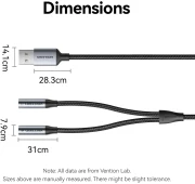 Vention звукова карта USB > 2 x 3.5mm