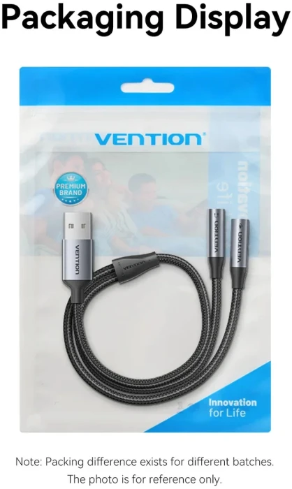 Vention звукова карта USB > 2 x 3.5mm