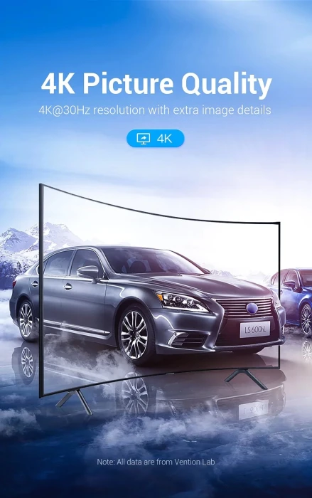 Vention DisplayPort > HDMI 4K - 1.5m