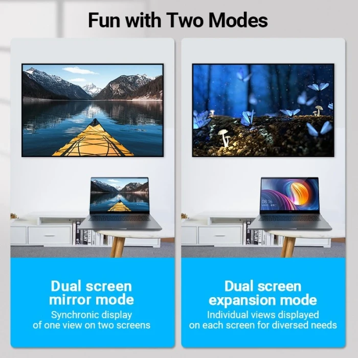 Vention AIQB0 ъглов вертиаклен HDMI