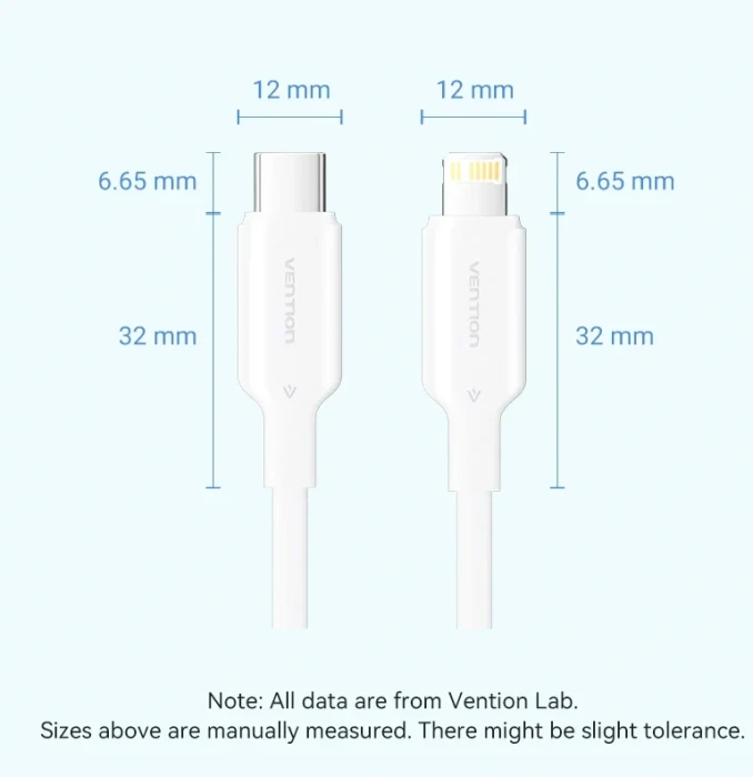 Vention USB 2.0 Type-C > Lightning 1.0m