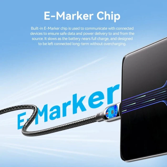 Vention кабел USB2.0 Type-C/Type-C 100W 1.2m - TAYBAV