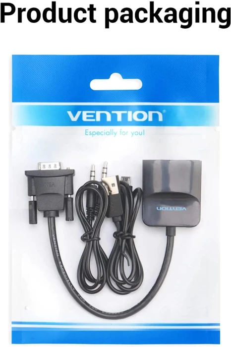 Vention адаптер VGA > HDMI with sound