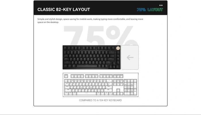 VGN N75 RGB Blue - Tactile Switches