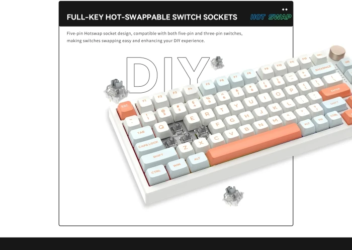 VGN N75 RGB Orange - Linear Switches