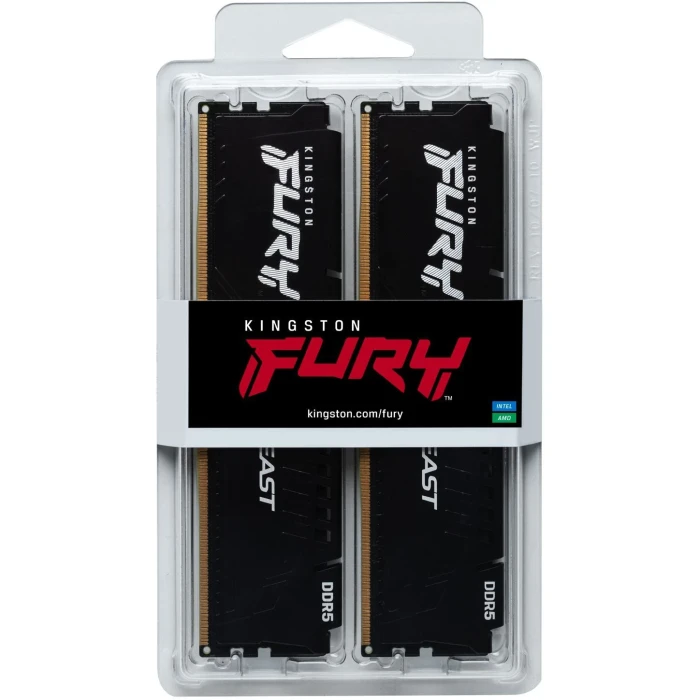 Kingston FURY Beast Black 32GB (2x16GB) DDR5 6000MT/s CL36