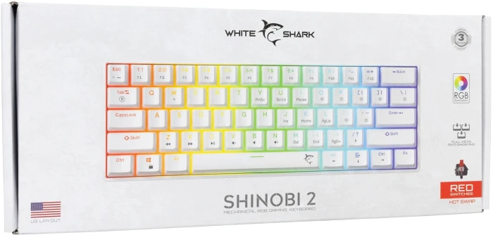 White Shark SHINOBI 2 Linear - White